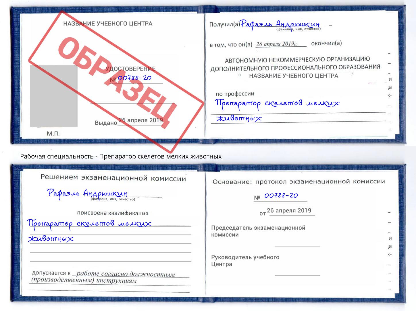 Препаратор скелетов мелких животных Новоалтайск